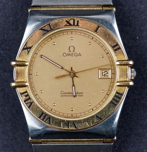 omega watch bezel|vintage omega constellation chronometer watch.